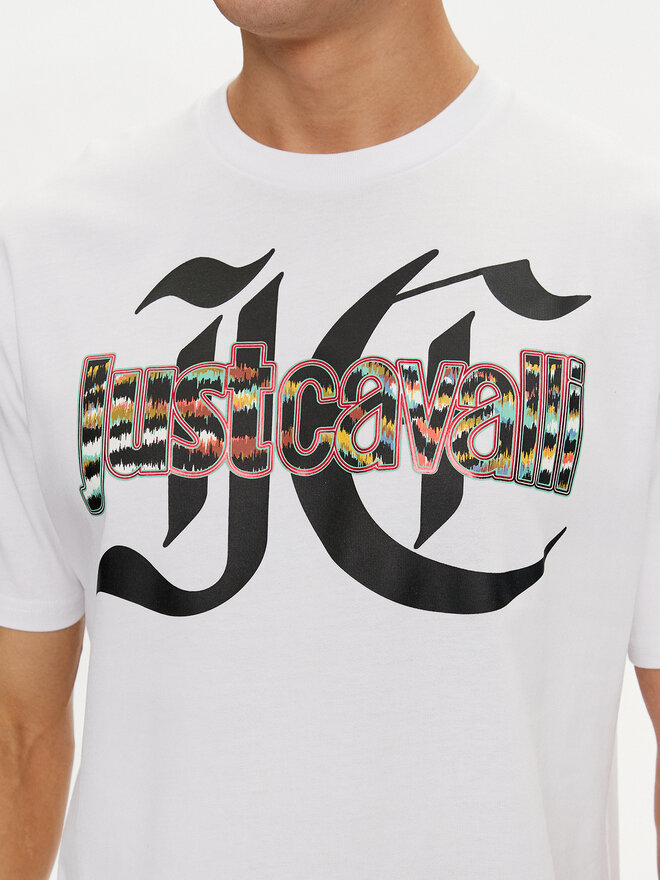 Just Cavalli Just Cavalli Camiseta 76OAHG12 Blanco Regular Fit
