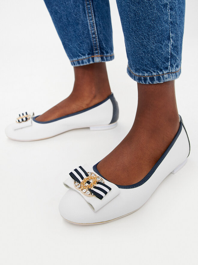 R.Polański Ballerinas R.Polański 0943 Weiß