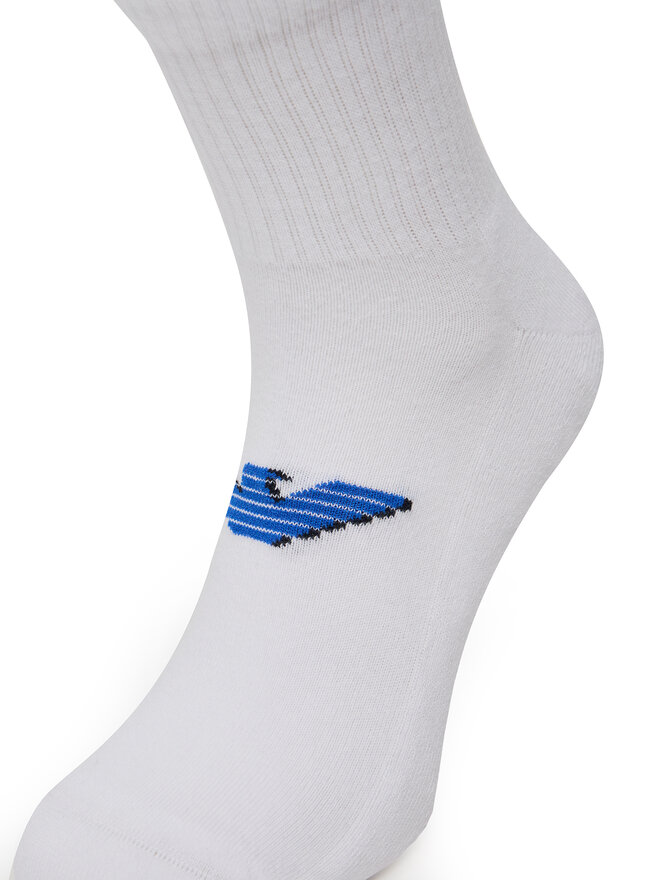 Emporio Armani 2er-Set niedrige Herrensocken Emporio Armani EM000540 AF12299 M0082 Weiß