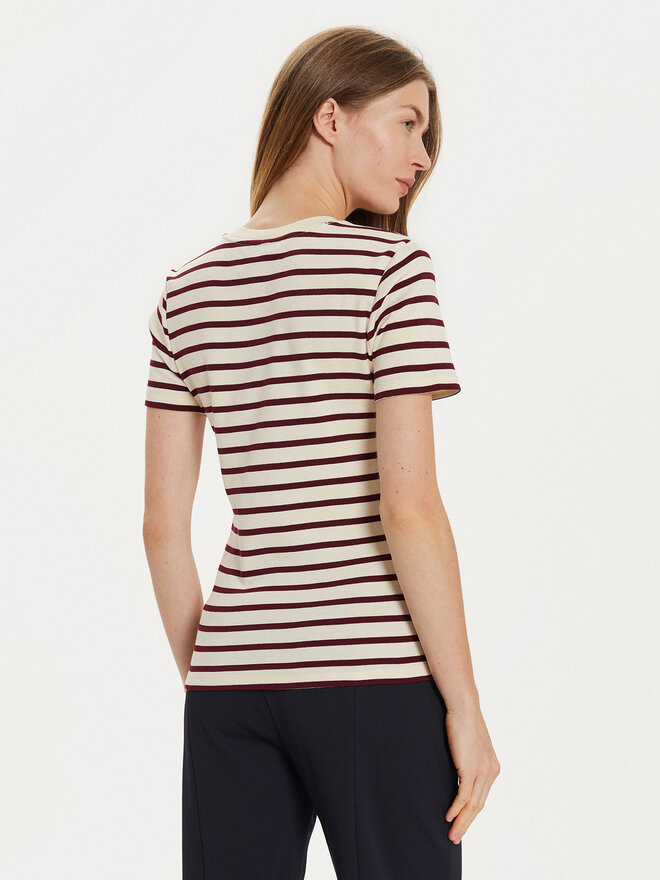 Tommy Hilfiger Tommy Hilfiger Camiseta New Cody WW0WW40587 Écru Slim Fit