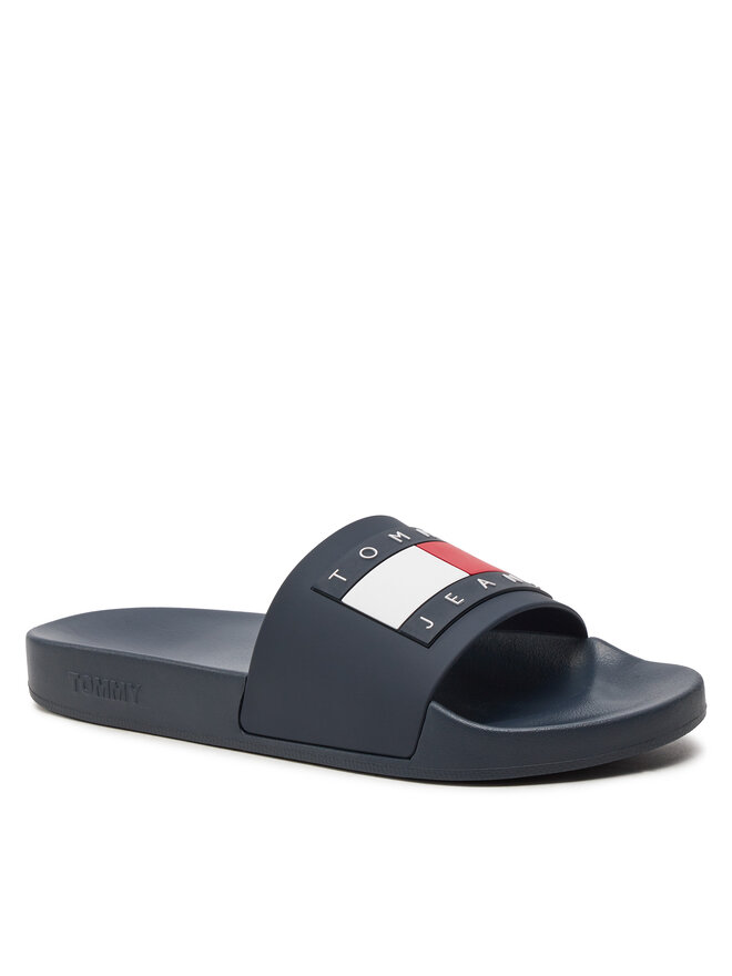 Tommy Jeans Šľapky Tommy Jeans Pool Slide Ess EM0EM01191 Tmavomodrá