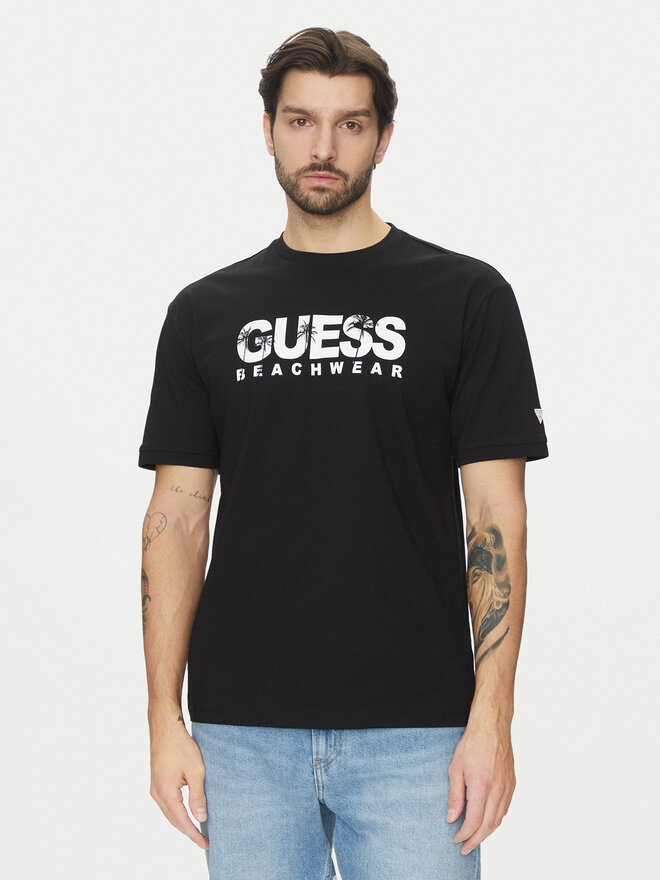Guess Guess T-Shirt F5GI11 I3Z14 Μαύρο Oversize