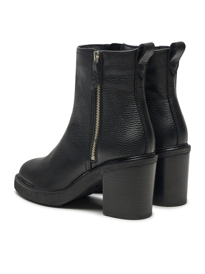 Clarks Botine Clarks Cassiano Zip 26178671 Negru