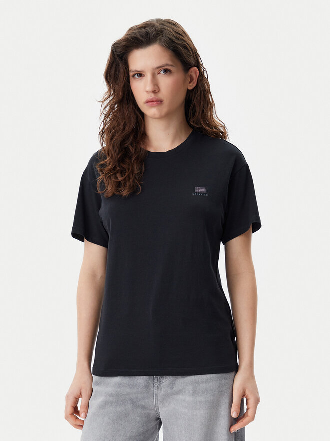 Napapijri Napapijri T-Shirt S-Nina NP0A4H87 Μαύρο Regular Fit