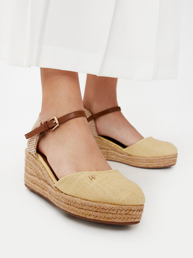 Wrangler Espadryle Wrangler Bela Women Semi Wedge 20241055.85A Żółty