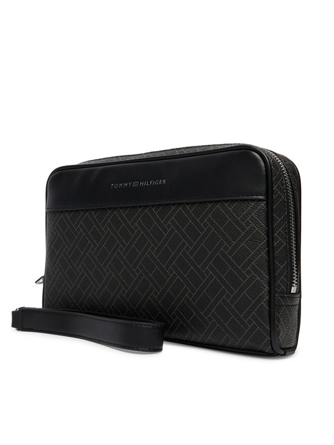 Tommy Hilfiger Kosmetiktasche Tommy Hilfiger Th Flag Monogram Pouch AM0AM14146 Schwarz