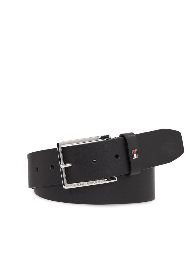 Tommy Hilfiger Cinturón para hombre Tommy Hilfiger Oliver 4.0 Ext AM0AM11766 Negro
