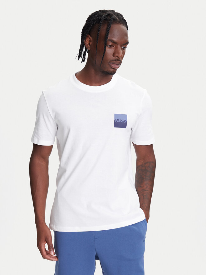 HUGO HUGO Camiseta Dapusi 50544458 Blanco Regular Fit