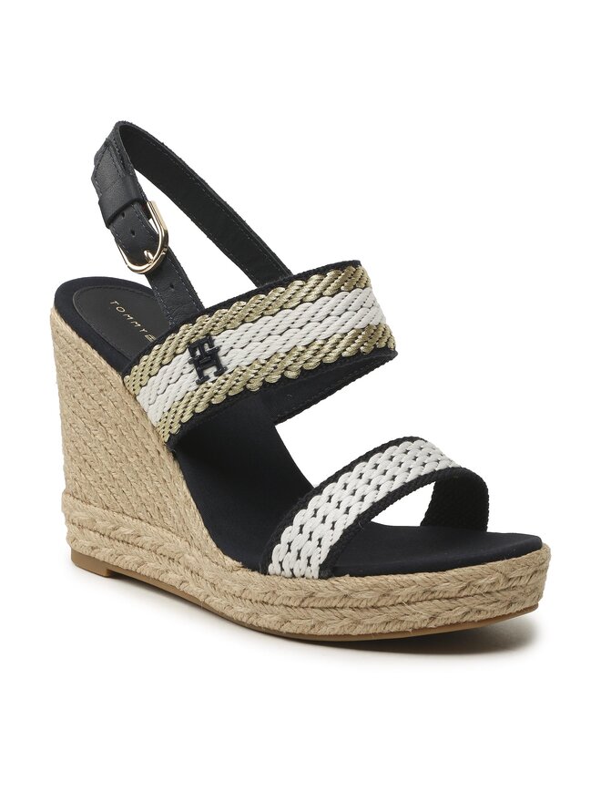 Tommy Hilfiger Alpargatas Tommy Hilfiger Golden Webbing Wedge FW0FW07089 Azul marino