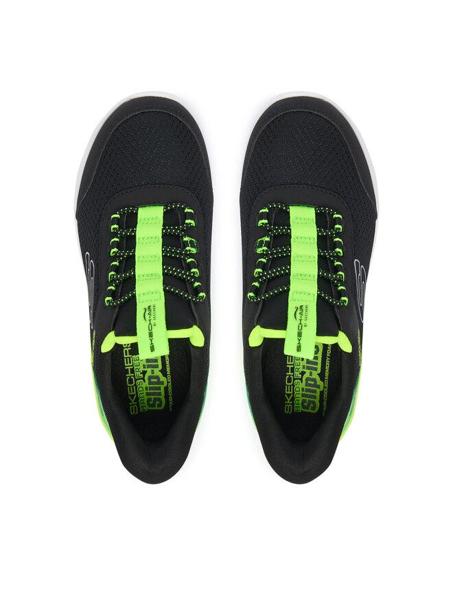 Skechers Снікерcи Skechers MICROSPEC MAX - BRISK-STRIPE 403890L/BKLM Чорний