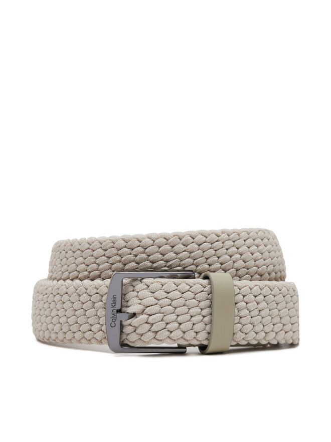Calvin Klein Pánský pásek Calvin Klein Ck Casual Elastic Braided 35Mm K50K512839 Béžová