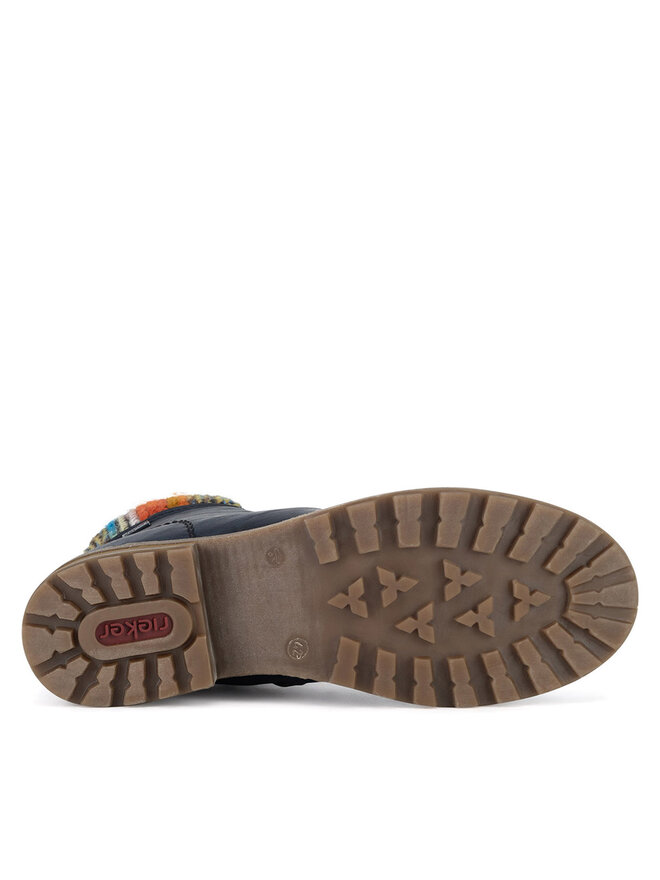 Rieker Polokozačky Rieker Z0445-14 Modrá