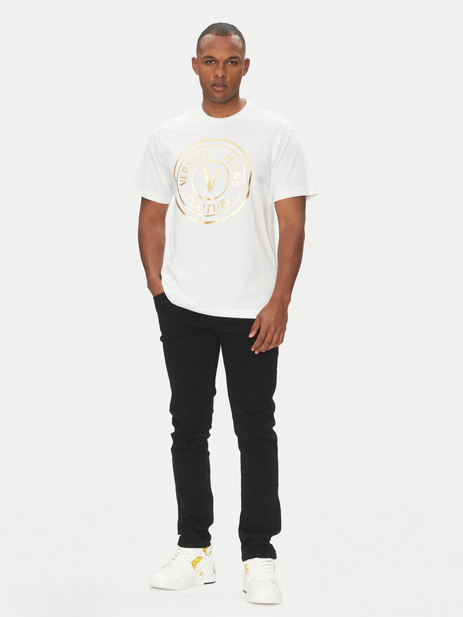 Versace Jeans Couture Versace Jeans Couture Футболка 78GAHT01 Білий Regular Fit