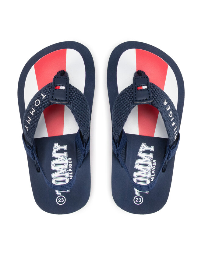 Tommy Hilfiger Сандали Tommy Hilfiger Varsity Print Flip Flop T1B8-32264-0058 Розов
