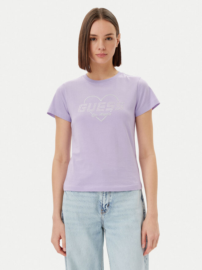 Guess Guess Camiseta V5GI10 K9RM1 Violeta Regular Fit