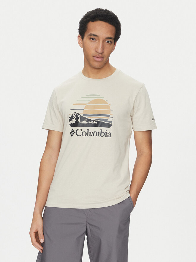Columbia Columbia Póló Path Lake™ II Graphic 1934814 Bézs Regular Fit