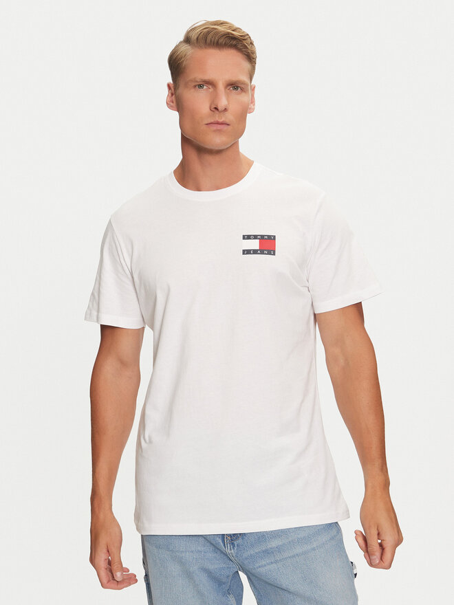 Tommy Jeans Tommy Jeans Camiseta Essential Flag DM0DM20740 Blanco Slim Fit