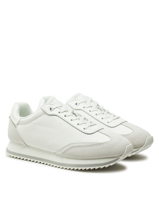 Calvin Klein Αθλητικά Calvin Klein Runner Lace Up - Mono Mix HW0HW02294 Λευκό