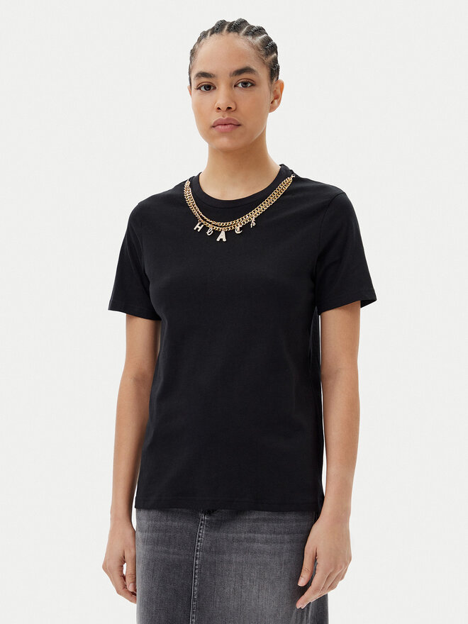 Silvian Heach Silvian Heach Футболка GPP25098TS Чорний Regular Fit