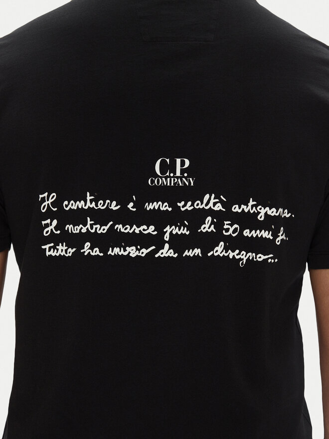 C.P. Company C.P. Company Póló 18CMTS319A005431G Fekete Regular Fit