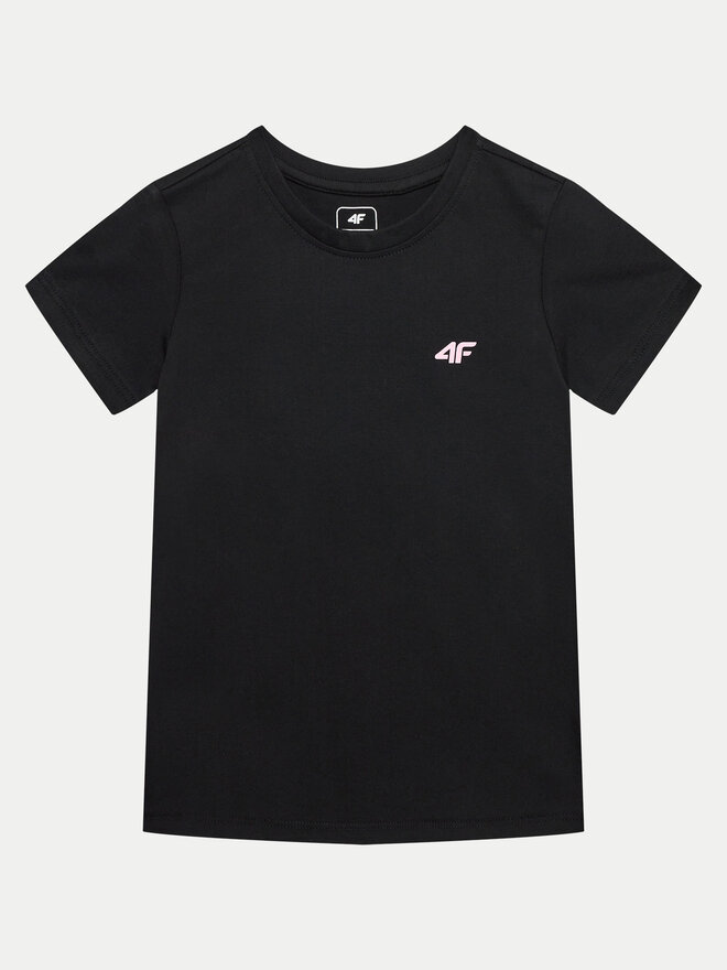 4F 4F T-Shirt 4FJWMM00TTSHF1658 Μαύρο Slim Fit