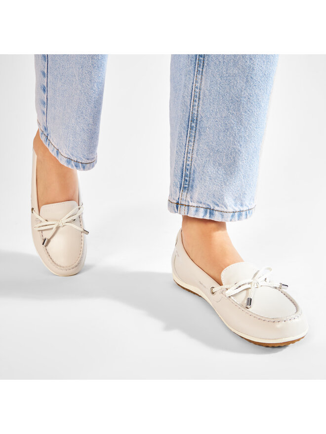 Geox Mocassini Geox D Vega Moc B D92DNB 043BC C1002 Bianco