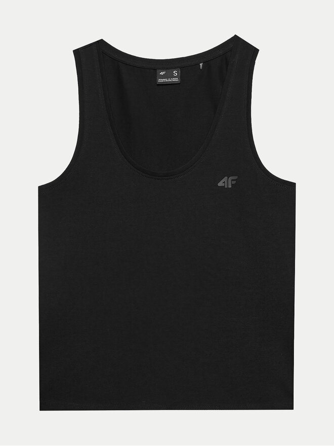 4F 4F Marškinėliai 4FWSS24TSLEF041 Juoda Slim Fit