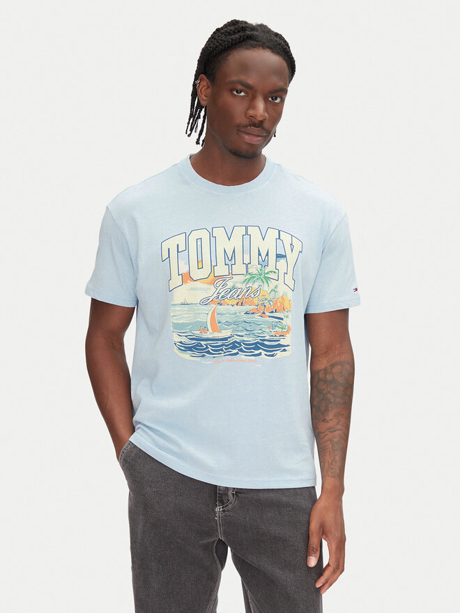 Tommy Jeans Tommy Jeans Футболка Arch Sailing DM0DM21867 Блакитний Relaxed Fit