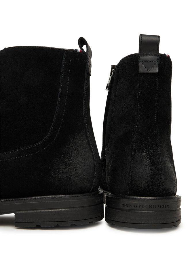 Tommy Hilfiger Botines planos Tommy Hilfiger Cleated W Moc FM0FM05599 Negro