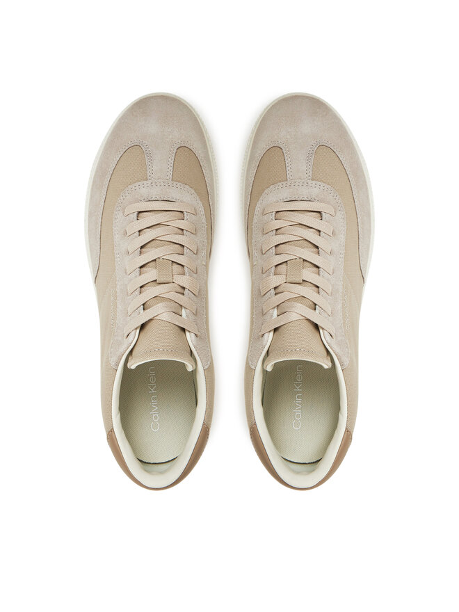 Calvin Klein Сникърси Calvin Klein Low Top Lace Up Cv Mix HM0HM01724 Бежов