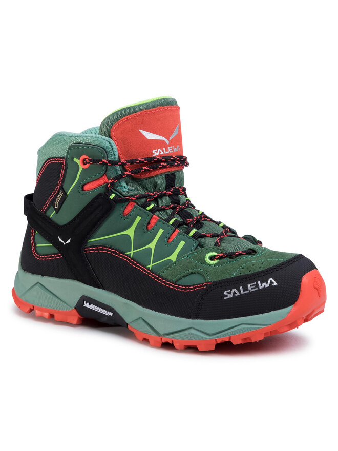 Salewa Trekkingschuhe Salewa Jr Alp Trainer Mid Gtx GORE-TEX 64006-5960 Grün