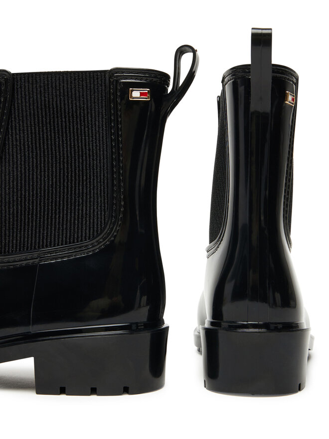 Tommy Hilfiger Gummistiefel Tommy Hilfiger Flag Hardware FW0FW08966 Schwarz