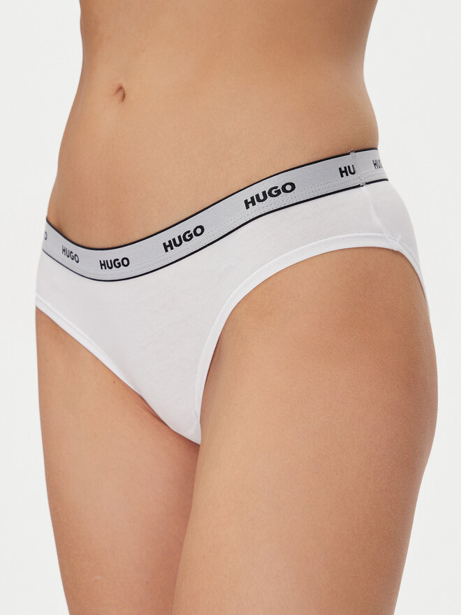 HUGO HUGO Набір з 3 пар класичних трусів Triplet Brief Stripe 50480157 Білий