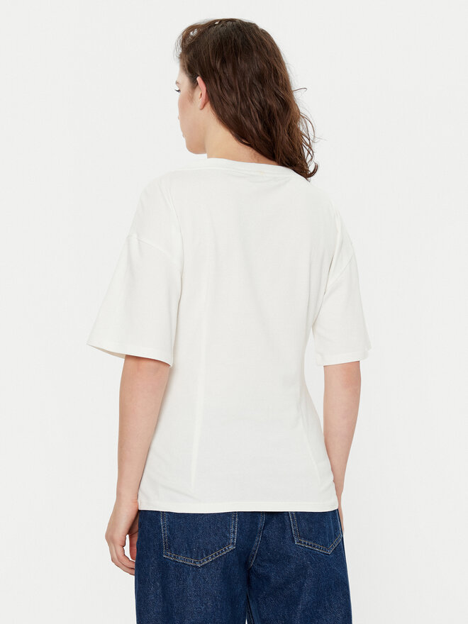 Liu Jo Sport Liu Jo Sport Camiseta TA5108 JS003 Écru Regular Fit