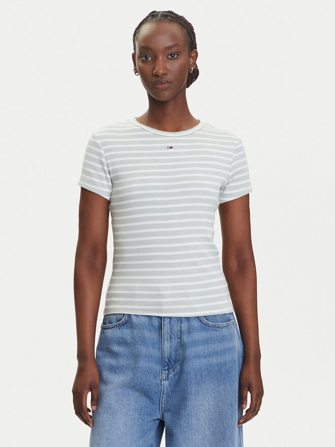 Tommy Jeans Tommy Jeans Camiseta Essential DW0DW17383 Verde Slim Fit