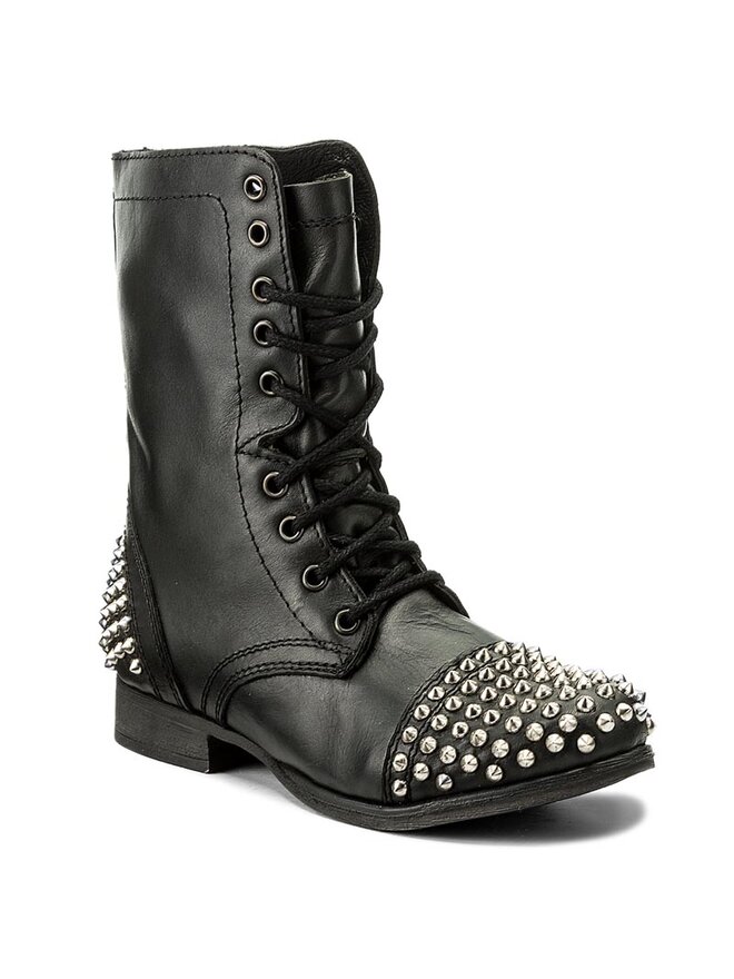 Steve Madden Ботильйони Steve Madden Tarney Biker Boot 91000681-10001-01001 Чорний