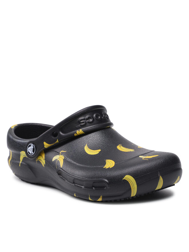 Pantoletten Crocs Bistro Graphic Clog 204044 Schwarz eschuhe