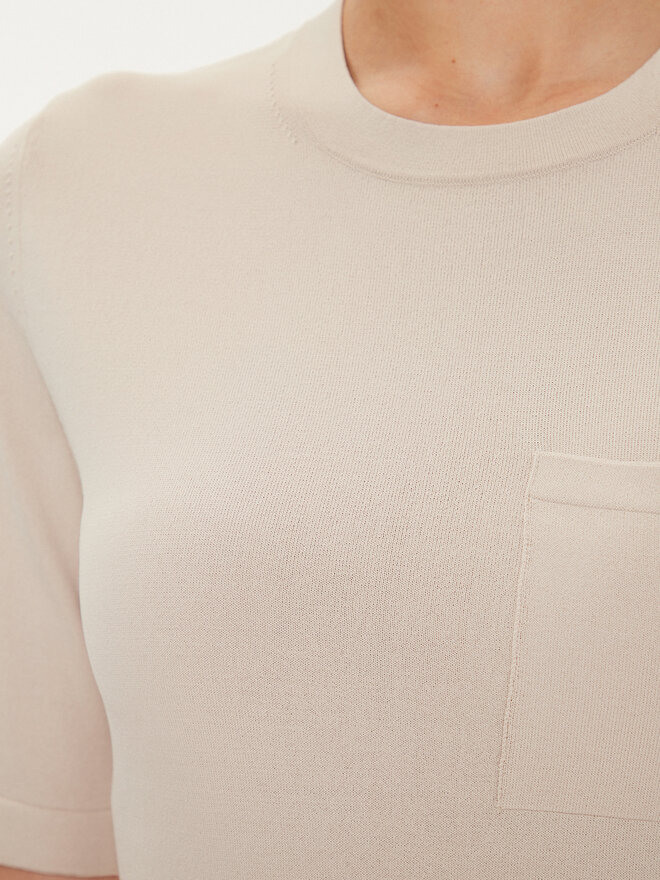 Max Mara Leisure Max Mara Leisure Футболка Tahiti 2426366047600 Бежевий Regular Fit