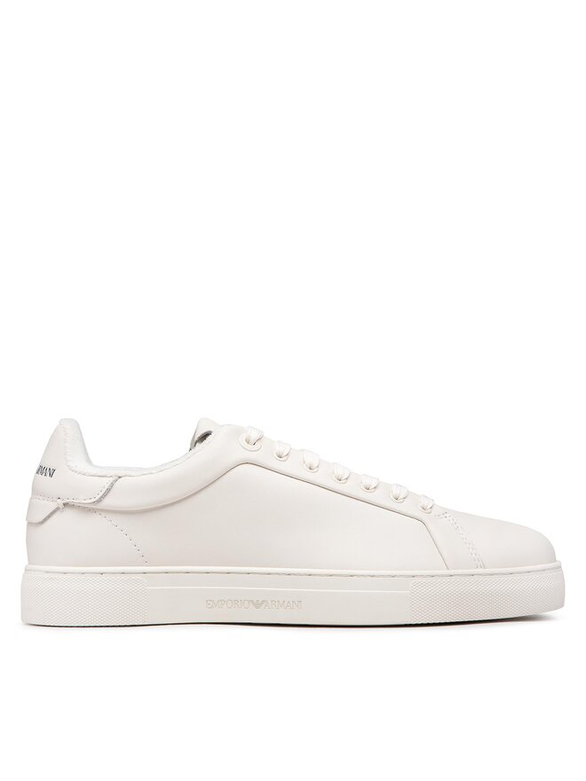 White armani sneakers on sale