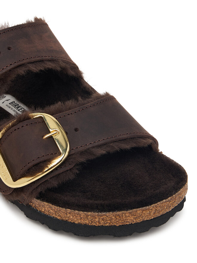 Birkenstock Pantoletten Birkenstock Arizona Big Buckle 1032982 Dunkelbraun