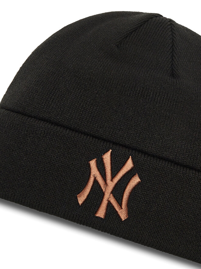 New Era Căciulă New Era New York Yankees League Essential Cuff Knit Beanie 60580722 Negru