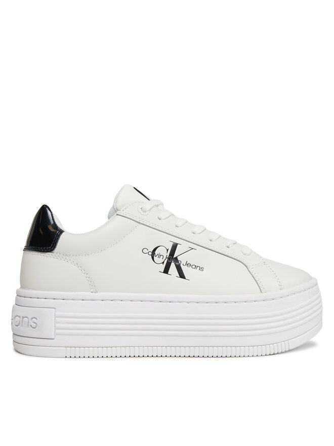 Calvin Klein Jeans Sneakers Calvin Klein Jeans Bold Platf Low Lace Lth Ml Met YW0YW01431 Alb