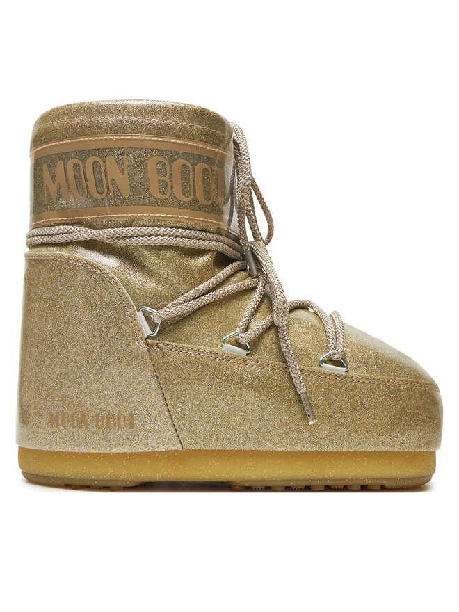 Moon Boot Śniegowce Moon Boot Icon Low Glitter 80D1409440 Złoty