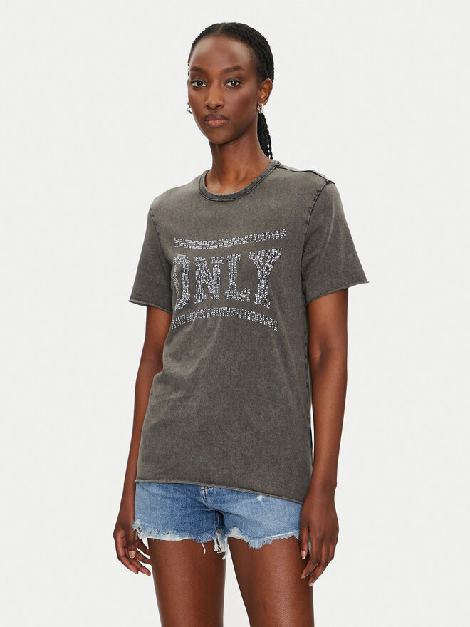 ONLY ONLY Camiseta Lucy 15332190 Negro Regular Fit