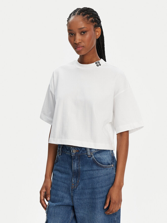 HUGO HUGO Camiseta Damelody 50520187 Blanco Relaxed Fit
