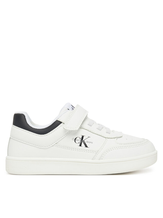Calvin Klein Jeans Sneakersy Calvin Klein Jeans Low Cut Lace-Up/ Velcro Sneaker V1X9-82077-1355 S Biały