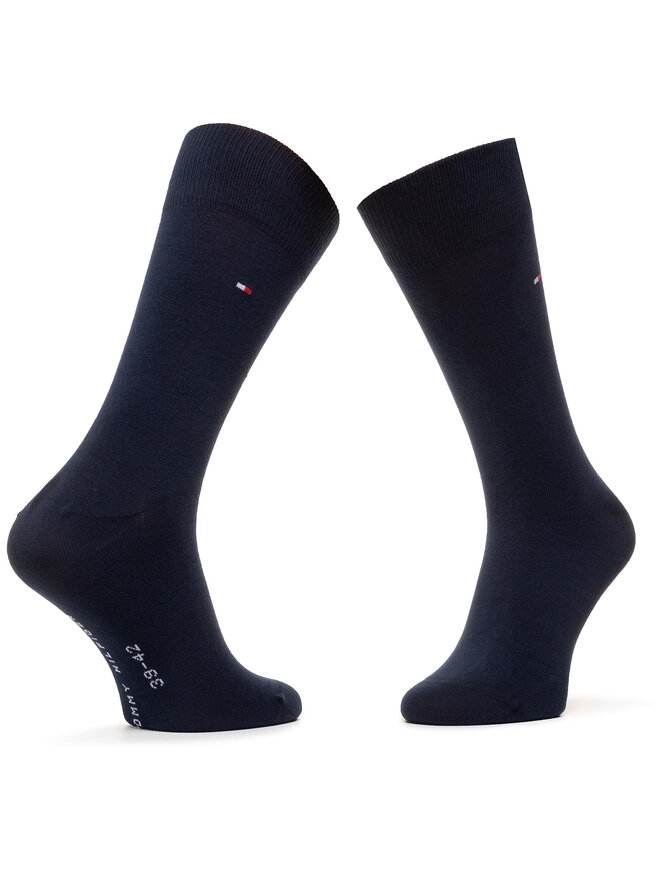 Tommy Hilfiger Σετ 4 ζευγάρια ψηλές κάλτσες unisex Tommy Hilfiger 100000845 Σκούρο μπλε