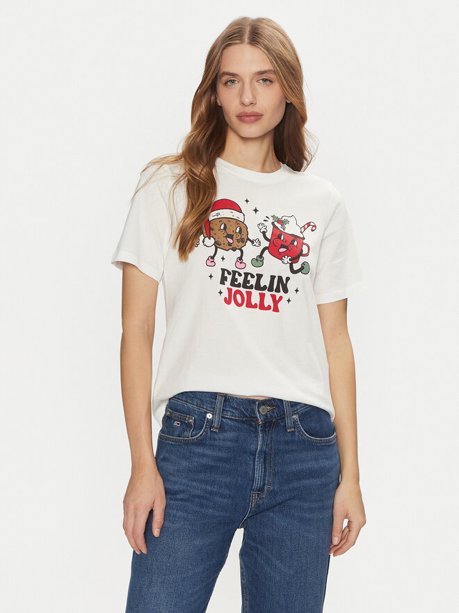 ONLY ONLY Camiseta Rosie 15332339 Blanco Regular Fit