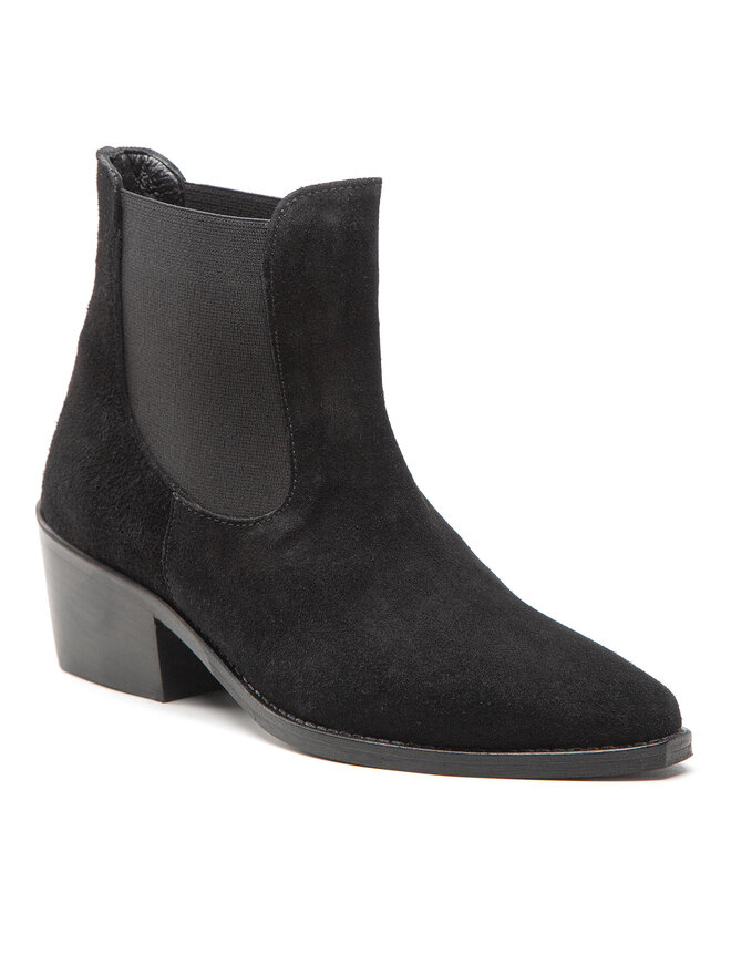 Bottine noir simple sales
