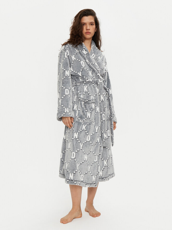 DKNY DKNY Bademantel YI00027F Grau